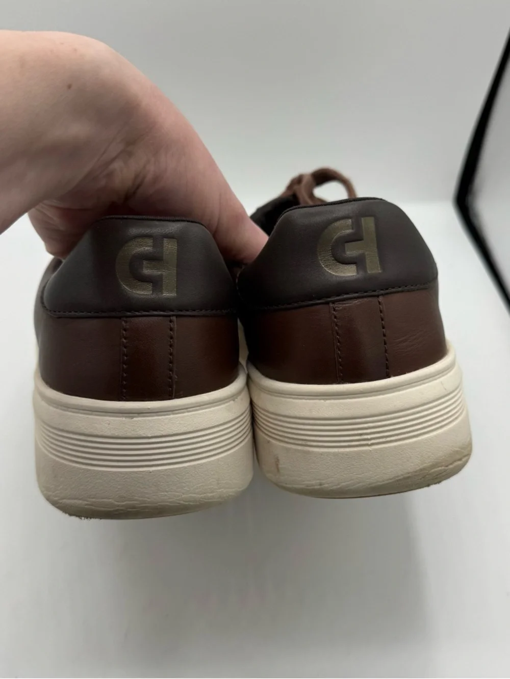 Cole Haan Men's Grand Crosscourt‎ Premier Sneakers in brown leather size 12